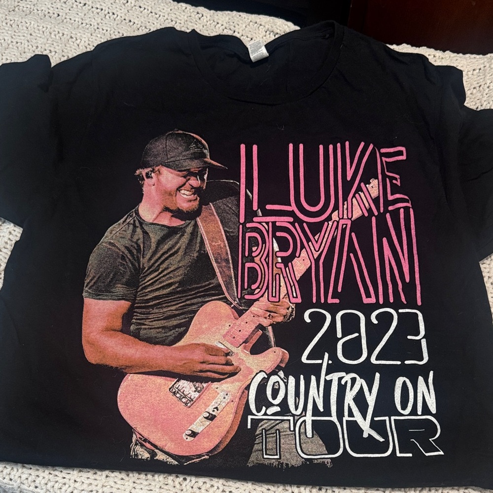 Black Luke Bryan 2023 Tour T-Shirt
